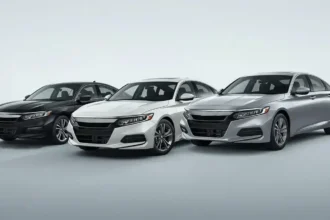 Used Honda Accord models from different years shown for a buying guide about risky and safer model years