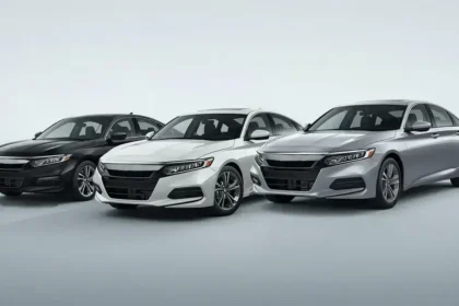 Used Honda Accord models from different years shown for a buying guide about risky and safer model years