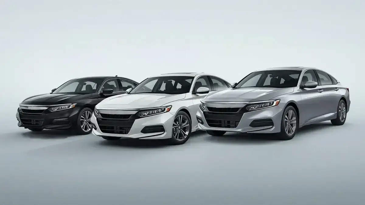 Used Honda Accord models from different years shown for a buying guide about risky and safer model years