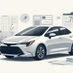 Used Toyota Corolla with buyer checklist and service records