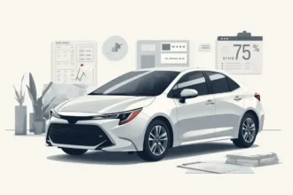 Used Toyota Corolla with buyer checklist and service records