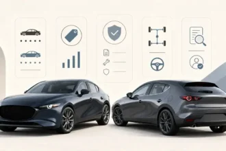 Used Mazda3 sedan and hatchback with trim comparison and buying checklist cues.