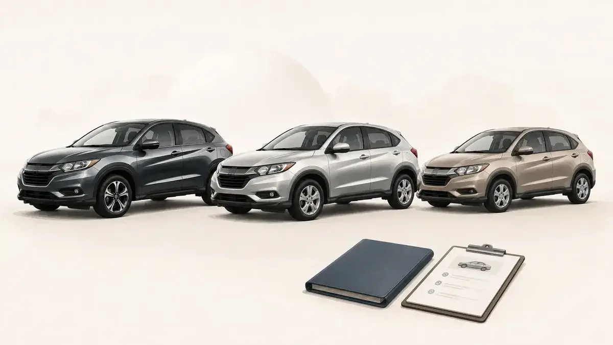 Used Honda HR-V years comparison showing best years to buy and high-risk years to avoid