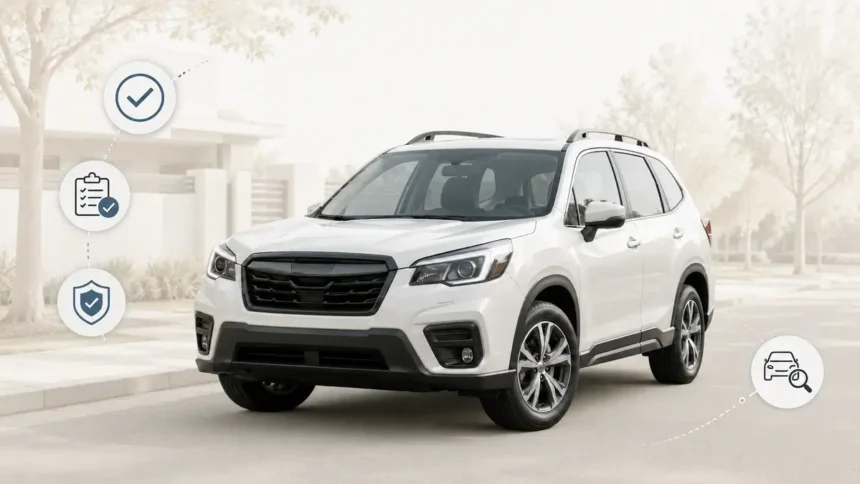 Used Subaru Forester model-year guide showing best years to buy and years to avoid
