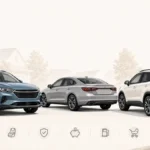 Best used family cars including a compact SUV, midsize sedan, and small SUV for practical family buyers