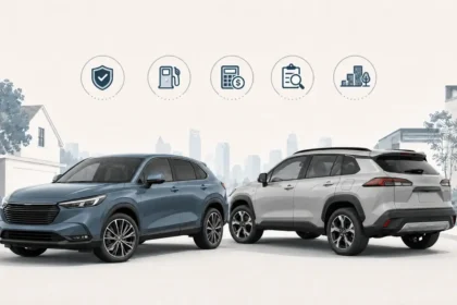 Used small SUV buyer guide comparing Honda HR-V and Toyota Corolla Cross