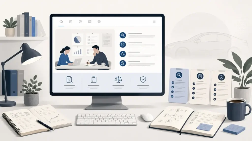 Editorial workspace showing CarMerit’s research-based car buying guidance