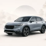 Modern compact SUV with ownership cost and reliability checklist visuals