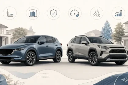Mazda CX-5-style SUV and Toyota RAV4-style SUV compared for used compact SUV buyers
