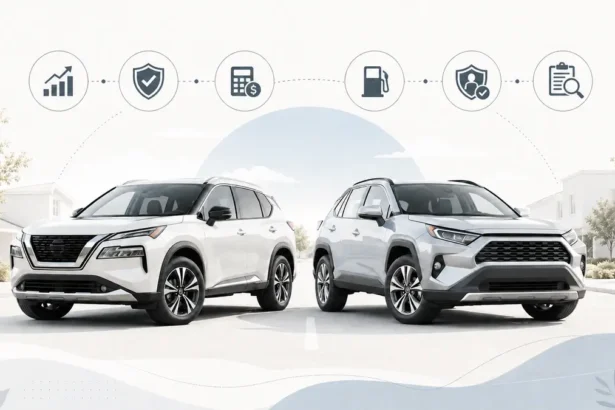 Nissan Rogue vs Toyota RAV4 used SUV comparison