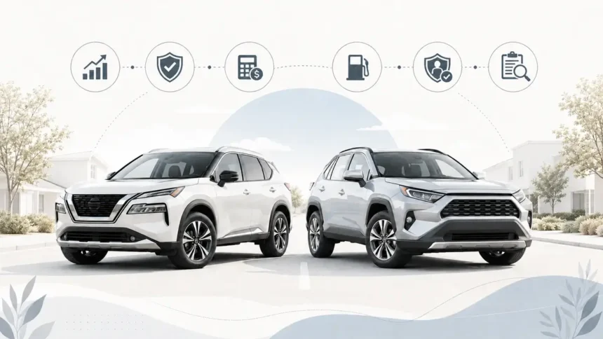 Nissan Rogue vs Toyota RAV4 used SUV comparison