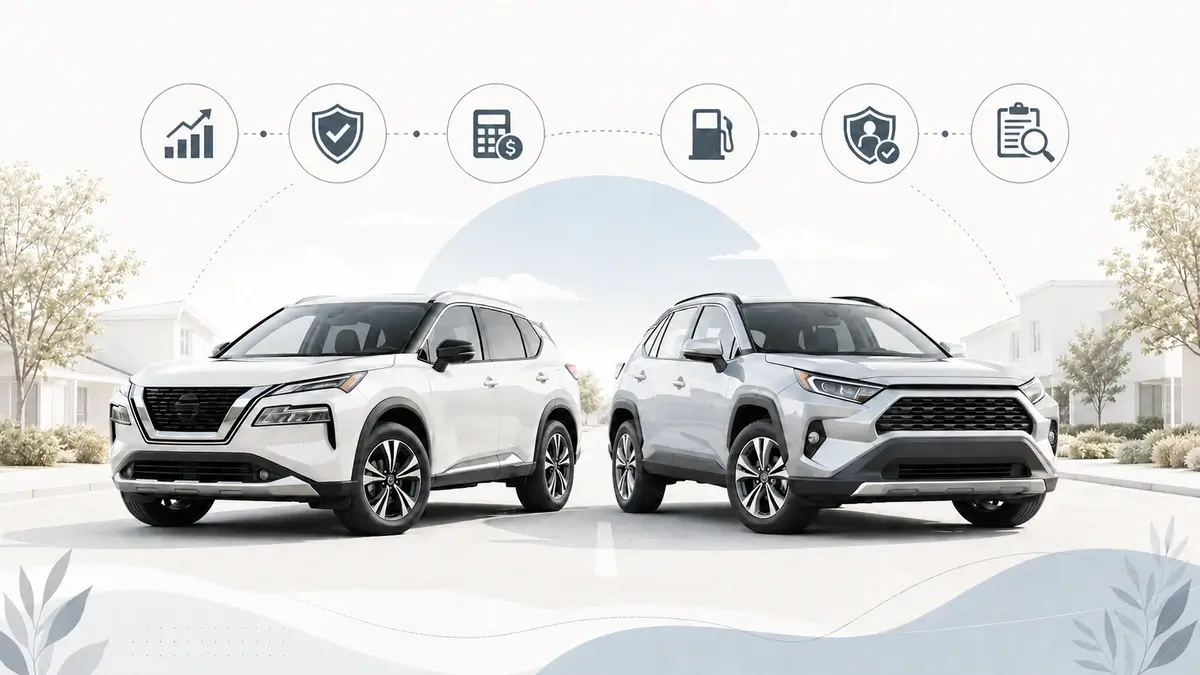 Nissan Rogue vs Toyota RAV4 used SUV comparison