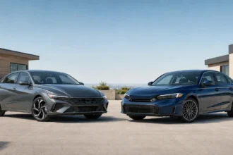 Hyundai Elantra vs Honda Civic used compact sedan comparison