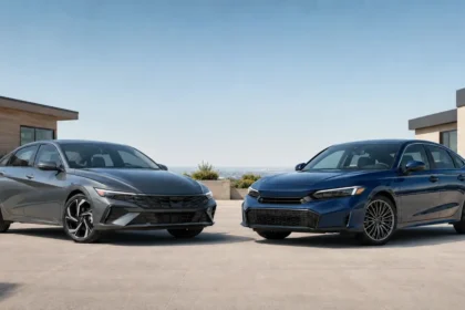Hyundai Elantra vs Honda Civic used compact sedan comparison