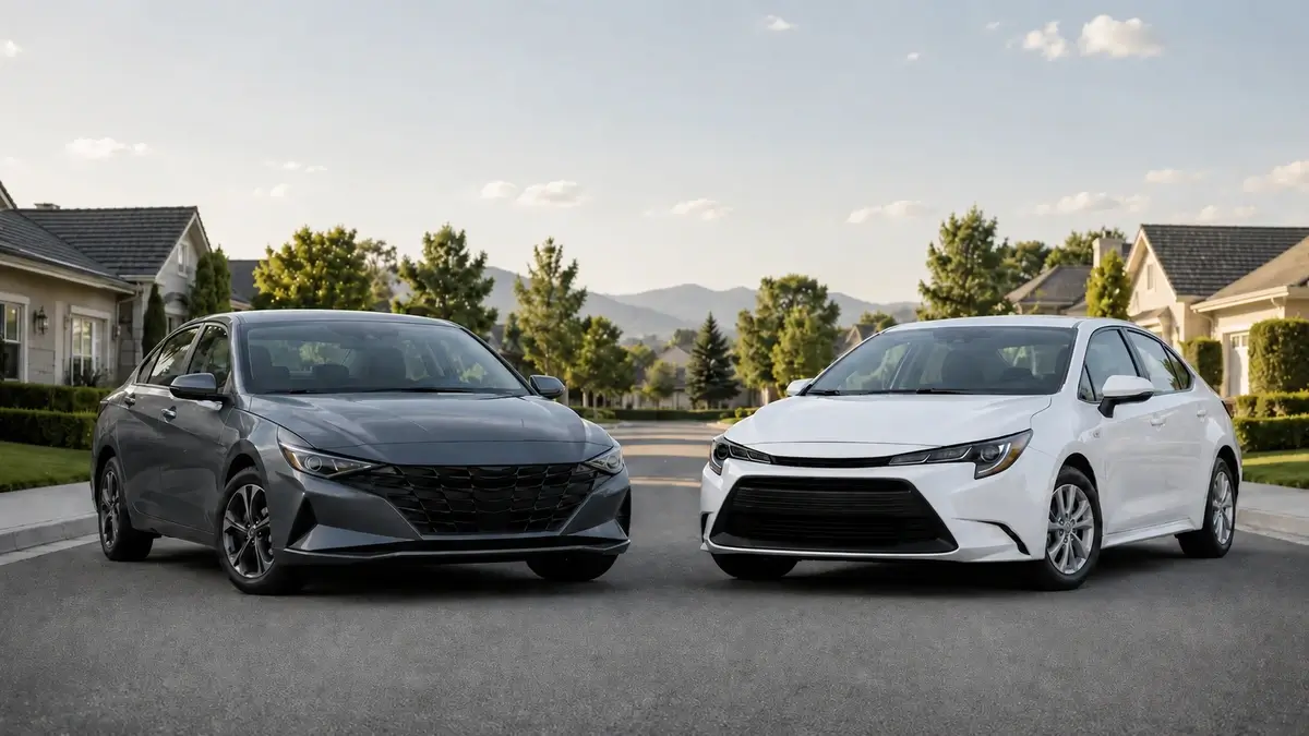 Hyundai Elantra vs Toyota Corolla used sedan comparison