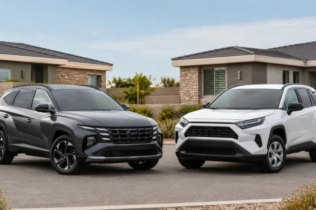 Hyundai Tucson vs Toyota RAV4 used compact SUV comparison