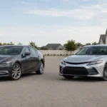 Used Mazda6 and Toyota Camry side by side for a used sedan comparison
