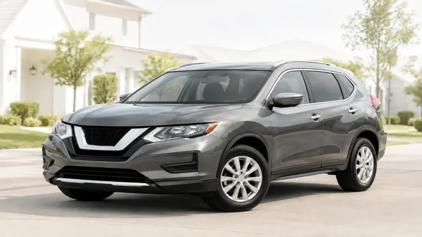 Used Nissan Rogue parked in a clean driveway for a reliability and ownership guide