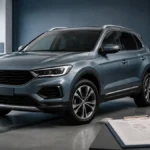 Generic compact SUV being inspected for a Subaru Crosstrek reliability and ownership cost guide