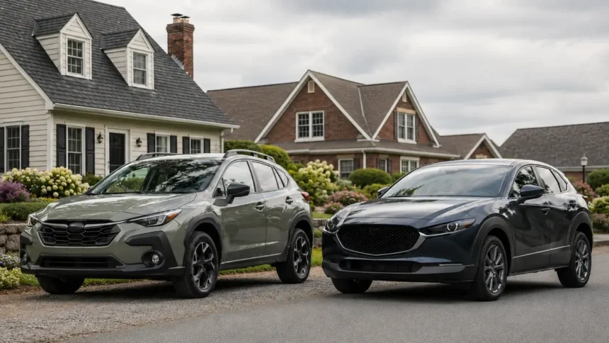 Subaru Crosstrek vs Mazda CX-30 used small SUV comparison