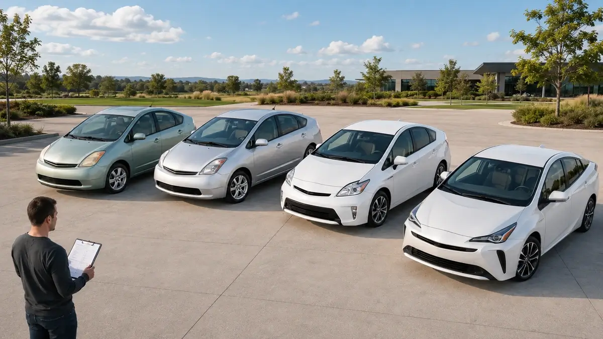 Used Toyota Prius generations compared for model-year risk and best years to buy